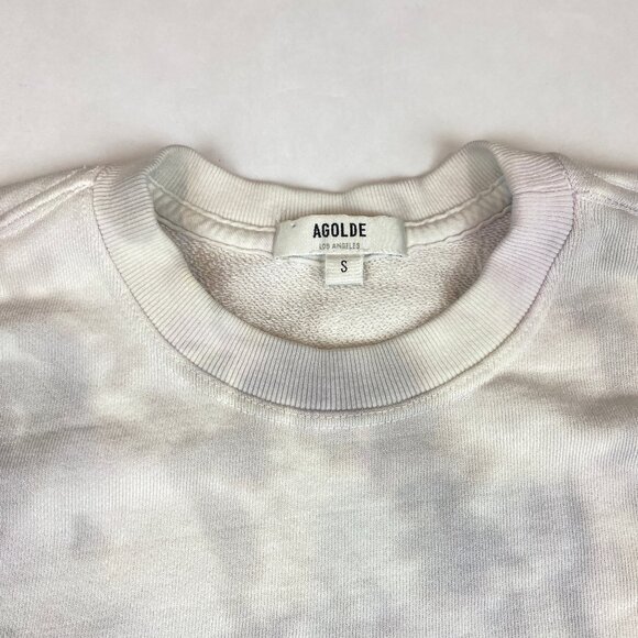 Agolde Sweatshirt Women's Small Thora 3/4 Balloon Sleeve Crewneck - Picture 5 of 13